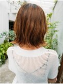 韓国風切りっぱなしボブ20代/30代/40代/50代/庭瀬