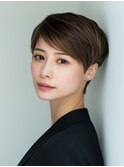 黒髪/ボブルフ/ネビージュ/小顔/ワンレン/小平/髪質改善/前髪
