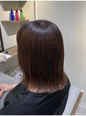 外ハネボブ×髪質改善ストレート