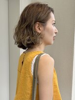 カサネ(casane)&nbsp;ハイライトカラーボブパーマ