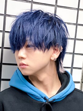 エルマーク 枚方(L-MARK) マッシュナチュラルカラーマッシュメンズヘアカラーツーブロック