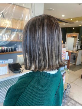 アース オーセンティック 岡山表町店(EARTH Authentic) お白髪ぼかしハイライト☆彡