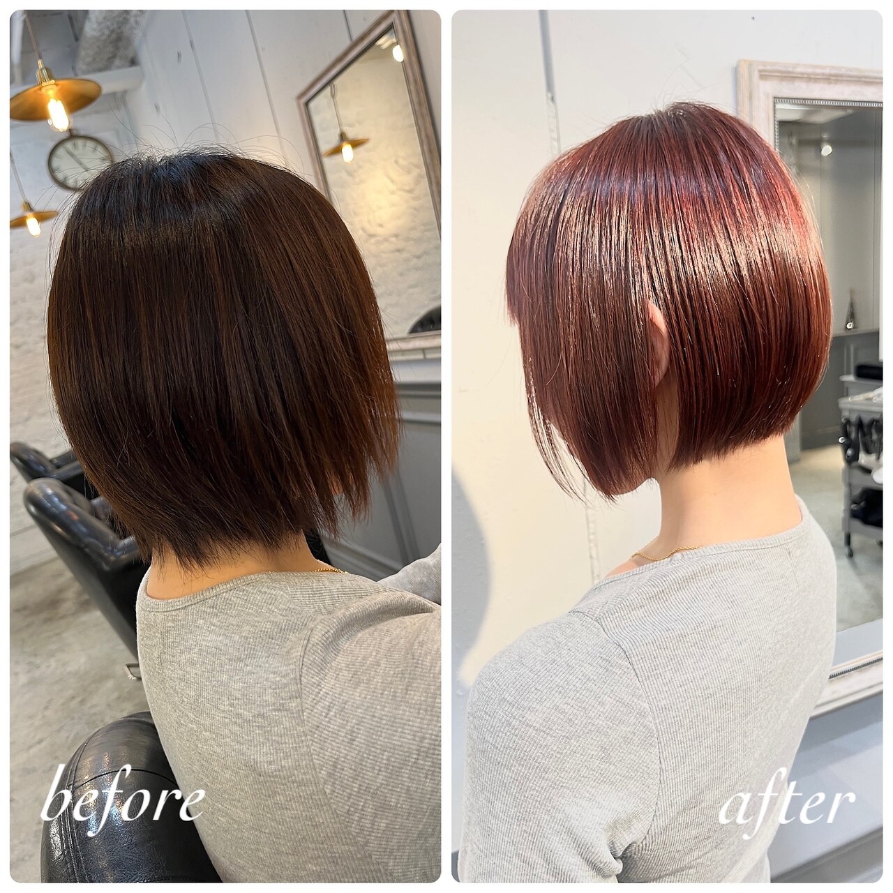 ボブ/カット/ルビーカラー/高松：L246820932｜ラム(L'am)のヘア