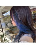 イヤリングカラー×ブルーカラー