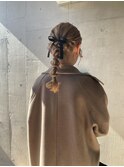 切りっぱなしボブ エアリーロング 美髪 ピンクブラウン