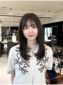20代30代小顔顔周りのレイヤーカット