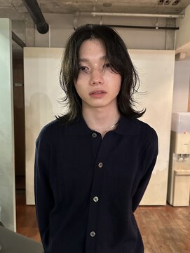 ノラジャーニー(NORA Journey) メンズボブウルフメンズミディアムレイヤーカットメンズウルフ