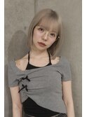 シルバーベージュ/ブリーチ2回以上/ブロンドベージュ