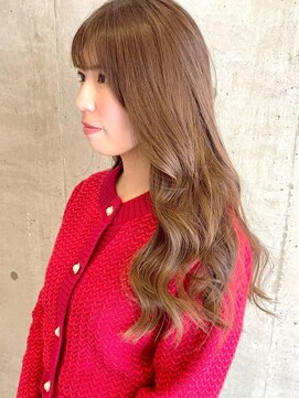 ロッカヘアエジェ(ROCCA hair eje.) アプリコットオレンジエアリーウェーブロング