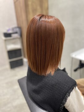 オレンジ×ブラウン