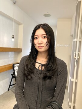 顔周りザクッとレイヤー