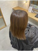【ビフォーアフター有】透明感くすみベージュ+プチレイヤー＊