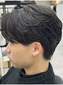 MEN'S HAIR/ブルーブラック/フェザーパーマ/錦糸町