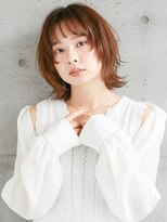 ニューヨークニューヨーク 樟葉店(NYNY) ゆるふわミディアム/ハッシュカット/ベージュ/韓国レイヤー