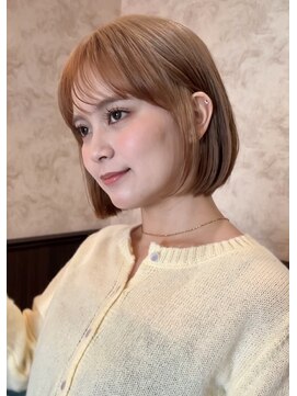 ロンド 銀座(Lond) ☆春日☆ニュアンスウルフワンホンレイヤーダークブルーボブ35