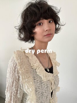 フィルムス 渋谷(FILMS) ボブパーマ/オリーブベージュ/顔周り/シースルー/渋谷