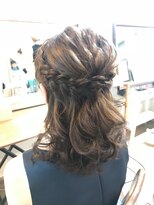 ロカット サロン(Roquat Salon)&nbsp;編み込みハーフアップアレンジ【ヘアアレンジ　立川南/立川/袴】