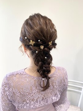 リグ 横浜(Lig.) パーティーアレンジ編み下ろしゆるウェーブ