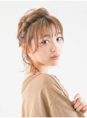 三軒茶屋_レディース_ヘアアレンジ_ヘアセット_編み込み_カラー