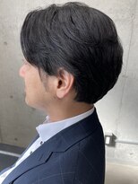 フイ 代々木(Hui) メンズ/アップバング/ツーブロックマッシュ/束感ショート/波巻き