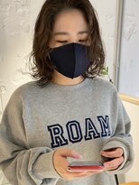 コフィー バイ メルト 吉祥寺(cofy by melt)&nbsp;【三ツ井純】センターわけ 柔らかパーマ まろやかベージュ