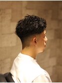 ツーブロックマッシュ/波巻き/ハイライト/束感<理容室><府中駅>