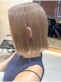 ショートボブケアブリーチダブルカラーミニボブハイトーンカラー