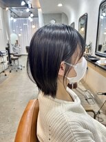 エトネ ヘアーサロン 仙台駅前(eTONe hair salon) 20代 30代くびれボブ