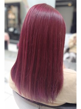 ヘアースタジオ ジェイワン(hair studio J ONE) 10代20代30代40代50代バイオレットピンク（ブリーチオンカラー）