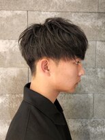 ニアウ 伊勢崎連取店(Niau)&nbsp;刈り上げマッシュニュアンスパーマソフトツイストメンズショート