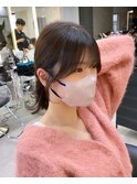 韓国レイヤー/韓国風/ボブ/髪質改善/黒髪/ブリーチなし〔池袋〕