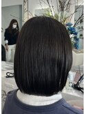 《AO hair》オリーブブラウン ×ナチュラルボブ