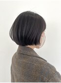 艶髪 ボブ 髪質改善  ベージュカラー 酸熱 透明感カラー