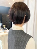 キャアリー(Caary) 福山人気髪質改善酸性ストレート春艶髪美髪丸みショートボブ30代