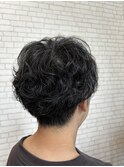くせ毛風パーマショート