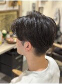刈り上げセンターマッシュ