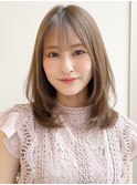 ナチュラルカール大人可愛いエアリーカールデザインカラー