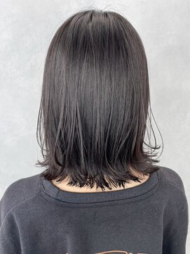 アイティーバイアルバム 八王子店(IT by ALBUM) くびレイヤーセミディ美髪アッシュブラック_ba498241