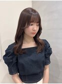 髪質改善/レイヤーカット/ヘアセット/オリーブベージュ