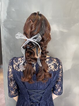 クレオヘアフィーカ(CLEO hair fika) ツイン編みおろし