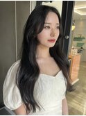札幌ロング 髪質改善黒髪レイヤーロング