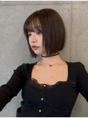 顔まわりレイヤーボブ/タッセルカット/タンバルモリ/韓国ボブ