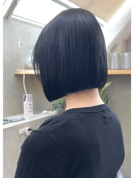 ロンド 表参道店(Lond) ボブ 切りっぱなしボブ 縮毛矯正 髪質改善