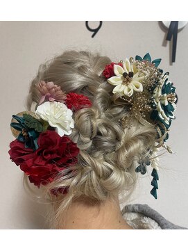 リベア トウキョウ 東大島店(Rever Tokyo) 成人式/アップセット/プラチナブロンド[東大島/東大島駅]