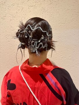 美容室ヒラトヤ 仙北店 うなじスッキリ華やかヘア！結婚式 二次会 花嫁 ドレス 着物