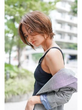 ギークス(GEEKS) 【GEEKS渋谷】ミディアムレイヤー/くびれボブ/春夏カラー/ウルフ