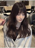 韓国風/レイヤーカット/透明感カラー/顔周りカット