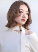 Say.ショートボブミニボブボブアッシュブラックグレージュカラー