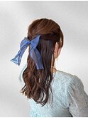 【中里恵梨】ハーフアップ/ヘアセット/結婚式ヘア/博多