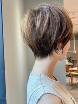 ビューブルー 亀戸錦糸町(VIEW BLUE)&nbsp;暗めカラーグランマッシュショートボブ